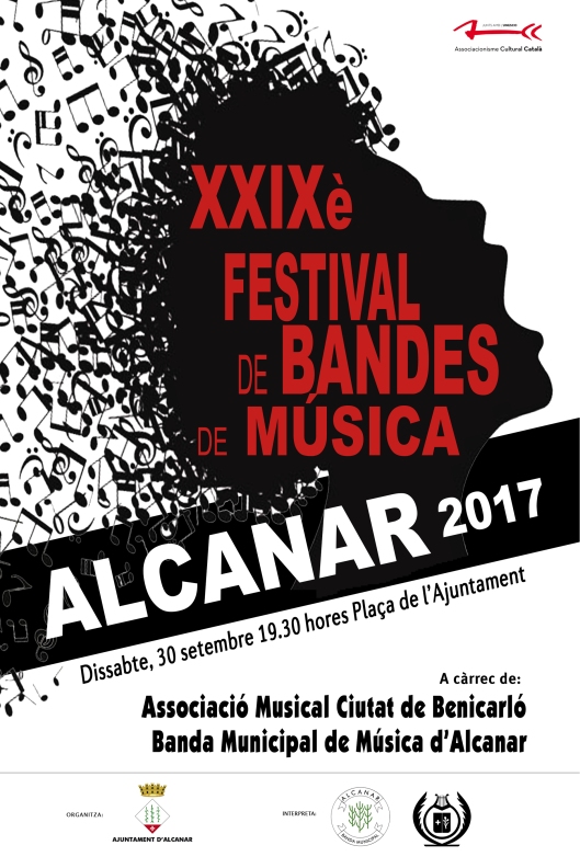 CARTELL XXIXè Festival Bandes Alcanar 2017