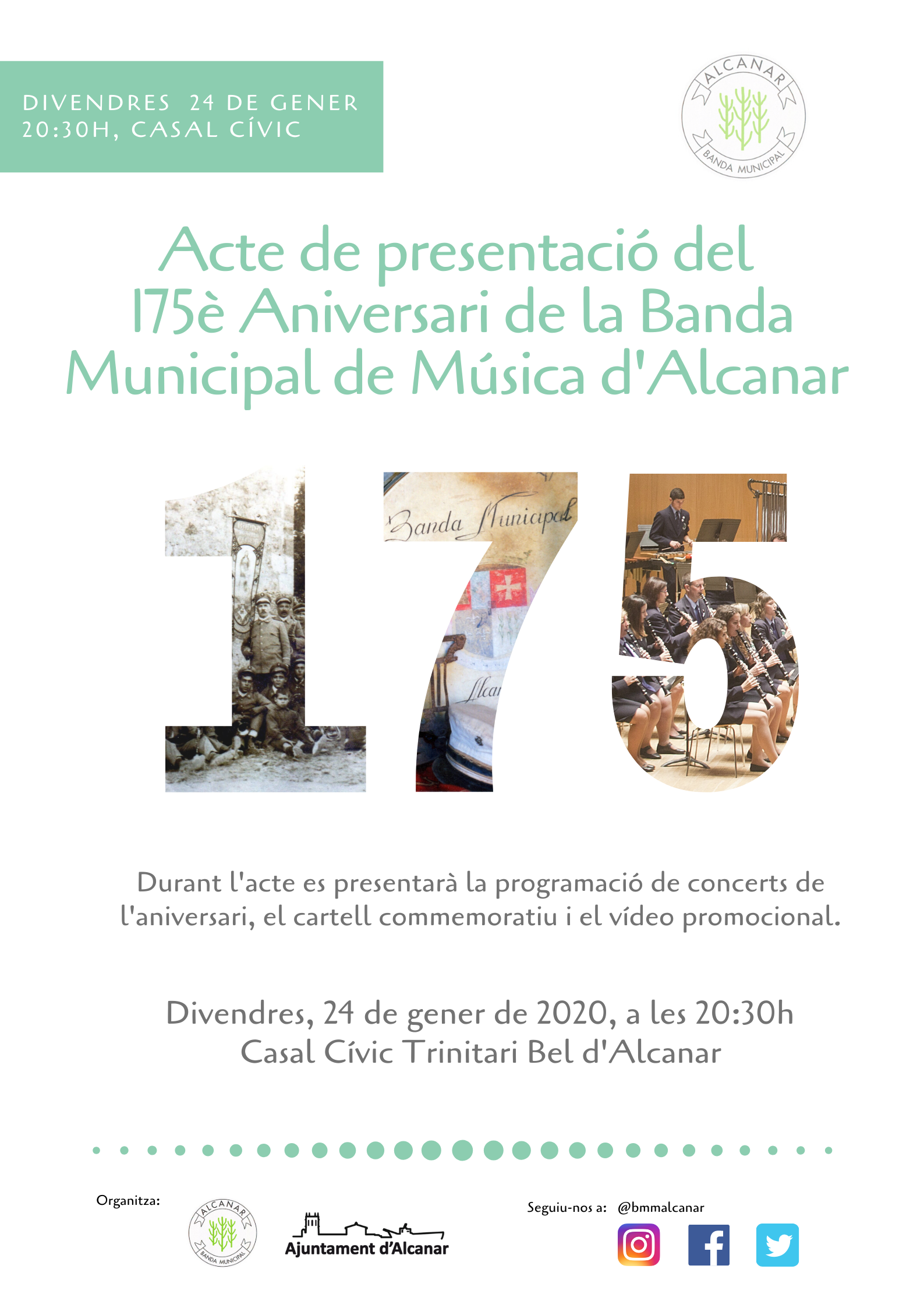 Presentació 175è Aniversari Banda Municipal Alcanar